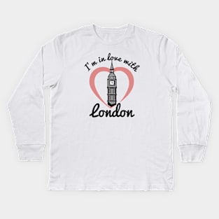 I'm in love with London Kids Long Sleeve T-Shirt